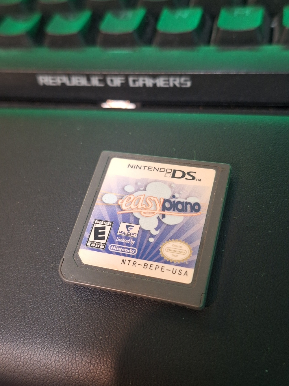 Nintendo DS Easy Piano Cartridge - Black and Blue Label